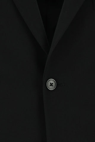  Siyah Slim Fit Dar Kesim Yünlü Klasik Takım Elbise