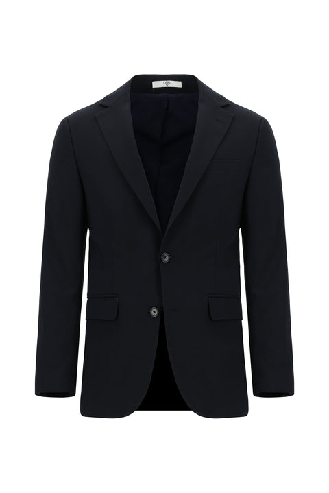 Koyu Lacivert 6 Drop Regular Fit Standart Kesim Yünlü Takım Elbise