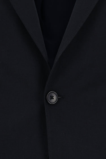  Koyu Lacivert Slim Fit Dar Kesim Yünlü Klasik Takım Elbise