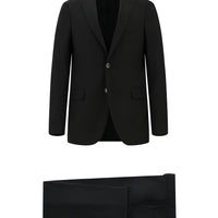 Black 7 Drop Slim Fit Narrow Cut Wool Suit