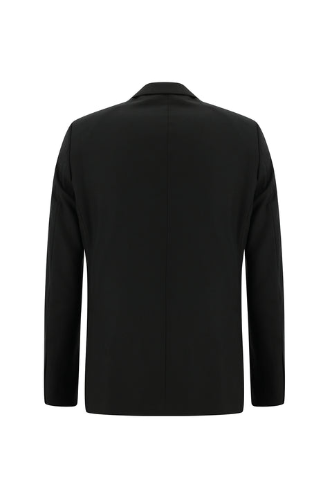 Black 7 Drop Slim Fit Narrow Cut Wool Suit