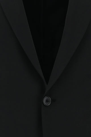  Siyah 7 Drop Slim Fit Dar Kesim Yünlü Takım Elbise