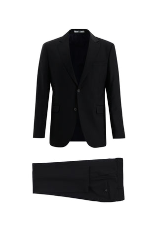  Koyu Lacivert 4 Drop Relaxed Fit Rahat Kesim Yünlü Takım Elbise