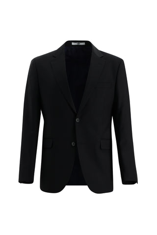  Koyu Lacivert 4 Drop Relaxed Fit Rahat Kesim Yünlü Takım Elbise