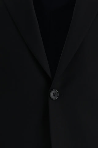  Koyu Lacivert Relaxed Fit Rahat Kesim Yünlü Klasik Takım Elbise