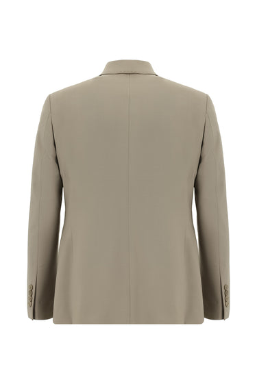  Açık Vizon Muscle Fit Yünlü Klasik Takım Elbise