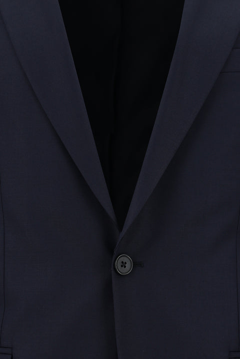 Koyu Lacivert 6 Drop Regular Fit Standart Kesim Yünlü Takım Elbise