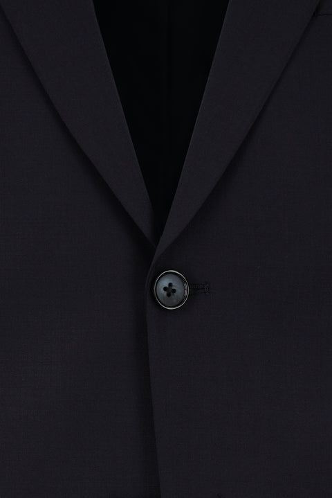 Dark Navy 7 Drop Slim Fit Narrow Cut Wool Suit