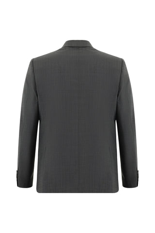  Orta Antrasit Regular Fit Yünlü Klasik Takım Elbise