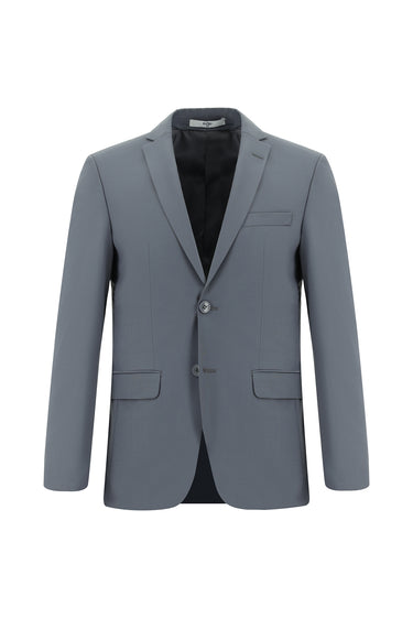 Koyu Füme 4 Drop Relaxed Fit Rahat Kesim Yünlü Klasik Takım Elbise