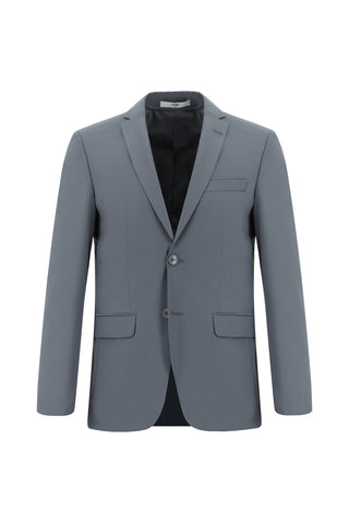  Koyu Füme Super Slim Fit Ekstra Dar Kesim Yünlü Klasik Takım Elbise