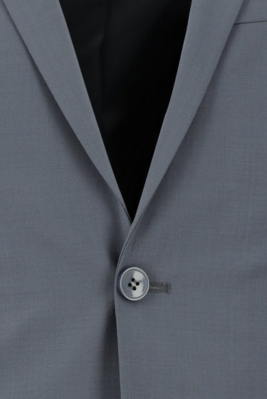  Koyu Füme Super Slim Fit Ekstra Dar Kesim Yünlü Klasik Takım Elbise