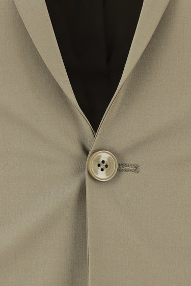  Koyu Bej Slim Fit Dar Kesim Yünlü Klasik Takım Elbise