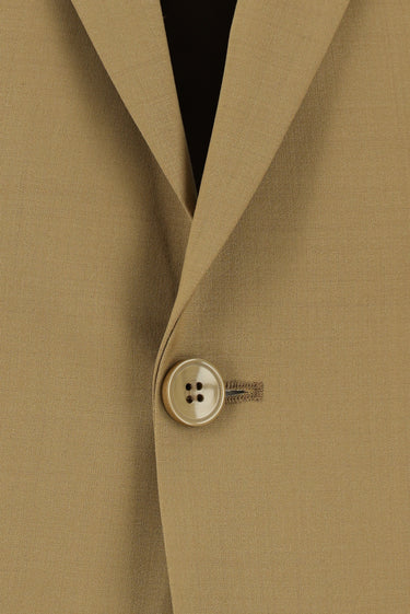  Taba Relaxed Fit Rahat Kesim Yünlü Klasik Takım Elbise