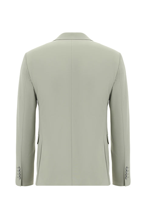 Yağ Yeşili-Olive 4 Drop Relaxed Fit Rahat Kesim Yünlü Takım Elbise