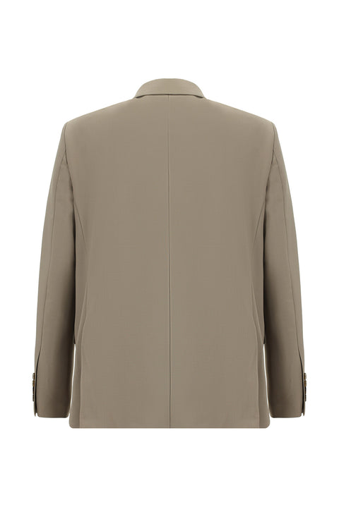 Açık Vizon 4 Drop Relaxed Fit Rahat Kesim Yünlü Takım Elbise