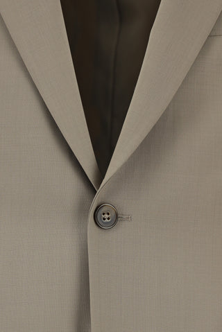  Açık Vizon Relaxed Fit Rahat Kesim Yünlü Klasik Takım Elbise