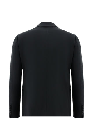  Siyah 7 Drop Slim Fit Dar Kesim Yünlü Tak?m Elbise-Ki??l?