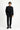  Siyah Techno-Line Super Slim Fit Ekstra Dar Kesim Beli Lastikli İpli Çantalı Likralı Takım Elbise