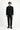  Siyah Techno-Line Super Slim Fit Ekstra Dar Kesim Beli Lastikli İpli Çantalı Likralı Takım Elbise