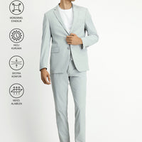 Taş Techno-Line Super Slim Fit Ekstra Dar Kesim Beli Lastikli İpli Çantalı Likralı Takım Elbise