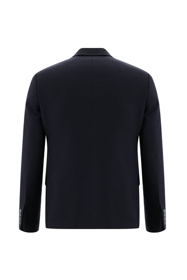  Koyu Lacivert Slim Fit Dar Kesim Klasik Keten Karışımlı Takım Elbise