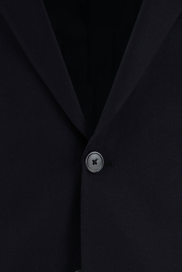  Koyu Lacivert Slim Fit Dar Kesim Klasik Keten Karışımlı Takım Elbise