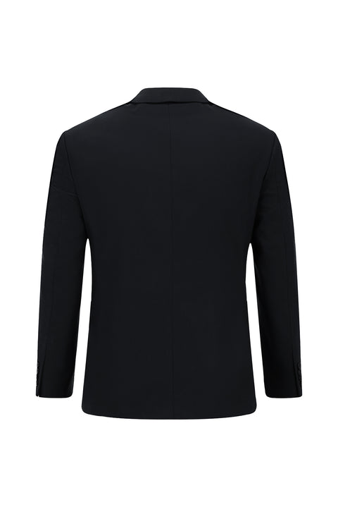 Siyah Lacivert 7 Drop Super Slim Fit Eksra Dar Kesim Pamuklu Lyocell Kruvaze Takım Elbise