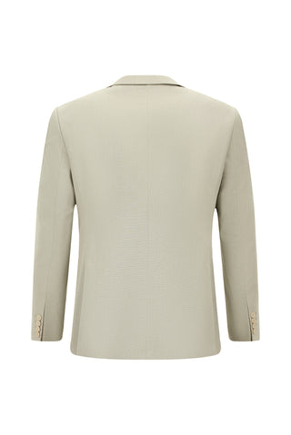  Orta Bej 7 Drop Super Slim Fit Eksra Dar Kesim Pamuklu Lyocell Kruvaze Takım Elbise
