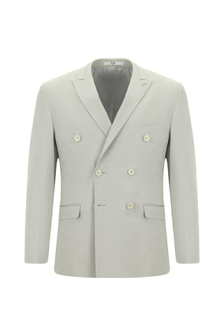  Taş Super Slim Fit Ekstra Dar Kesim Pamuklu Lyocell Kruvaze Takım Elbise