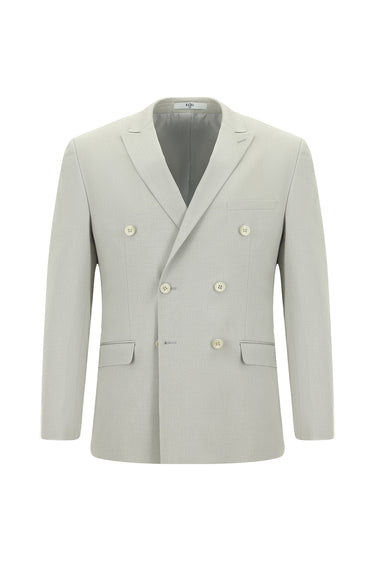  Taş Super Slim Fit Ekstra Dar Kesim Pamuklu Lyocell Kruvaze Takım Elbise