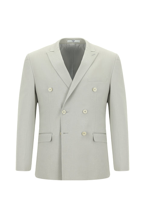 Taş 7 Drop Super Slim Fit Eksra Dar Kesim Pamuklu Lyocell Kruvaze Takım Elbise