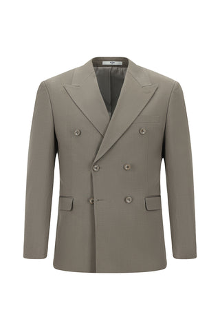  Koyu Vizon 7 Drop Super Slim Fit Eksra Dar Kesim Pamuklu Lyocell Kruvaze Takım Elbise