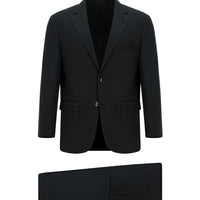Siyah 7 Drop Slim Fit Dar Kesim Pamuklu Lyocell Takım Elbise