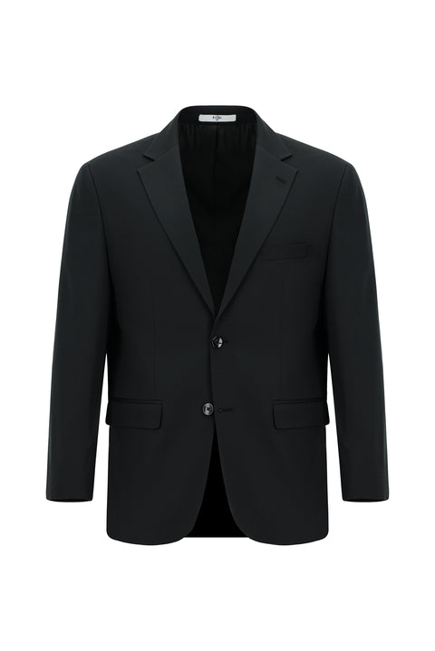 Siyah 7 Drop Slim Fit Dar Kesim Pamuklu Lyocell Takım Elbise