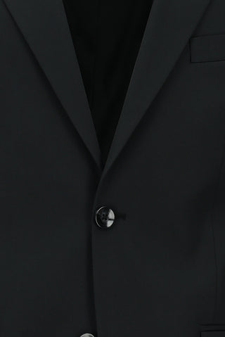  Siyah Relaxed Fit Rahat Kesim Pamuklu Lyocell Klasik Takım Elbise