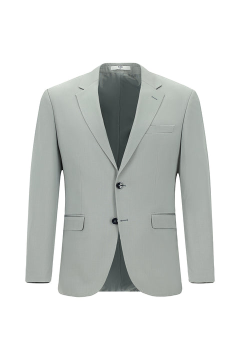 Açık Gri 4 Drop Relaxed Fit Rahat Kesim Pamuklu Lyocell Takım Elbise