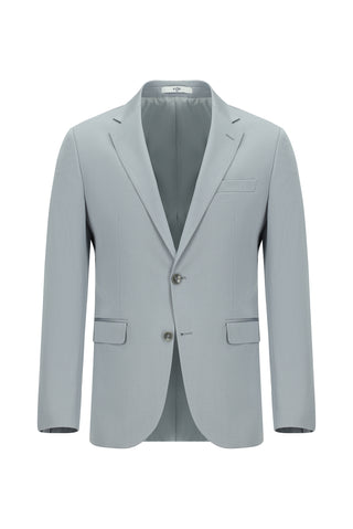  Orta Gri Slim Fit Dar Kesim Pamuklu Lyocell Klasik Takım Elbise