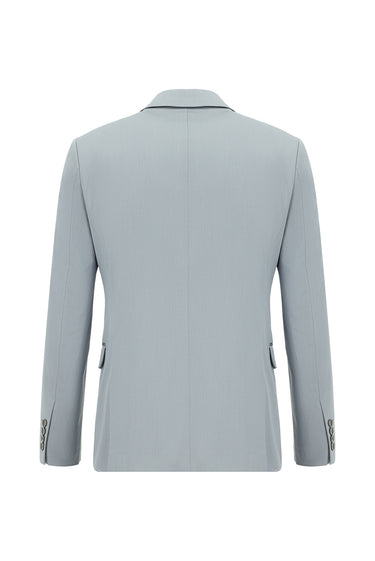 Orta Gri 4 Drop Relaxed Fit Rahat Kesim Pamuklu Lyocell Klasik Takım Elbise