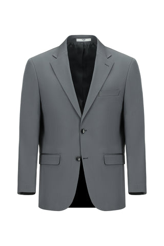  Orta Füme Relaxed Fit Rahat Kesim Pamuklu Lyocell Klasik Takım Elbise