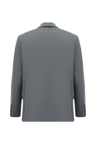  Orta Füme 7 Drop Slim Fit Dar Kesim Pamuklu Lyocell Takım Elbise