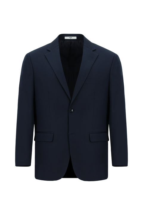 Koyu Lacivert 7 Drop Slim Fit Dar Kesim Pamuklu Lyocell Takım Elbise