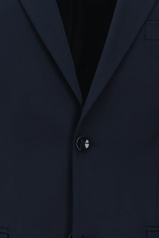  Koyu Lacivert 7 Drop Slim Fit Dar Kesim Pamuklu Lyocell Takım Elbise