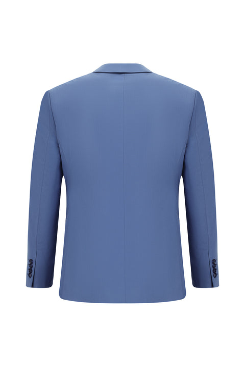 Dark Blue 7 Drop Slim Fit Narrow Cut Cotton Lyocell Suit