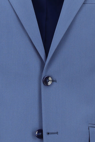  Koyu Mavi  Slim Fit Dar Kesim Pamuklu Lyocell Klasik Takım Elbise