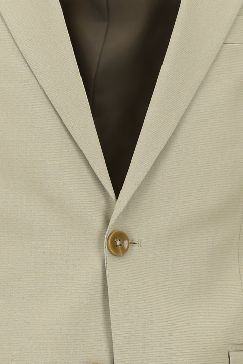 Orta Bej 7 Drop Slim Fit Dar Kesim Pamuklu Lyocell Takım Elbise