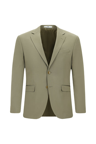 Açık Haki 4 Drop Relaxed Fit Rahat Kesim Pamuklu Lyocell Klasik Takım Elbise