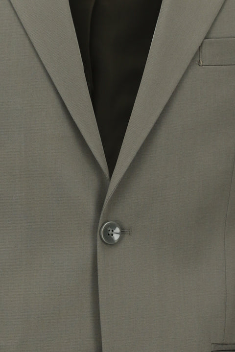 Koyu Haki 7 Drop Slim Fit Dar Kesim Pamuklu Lyocell Takım Elbise