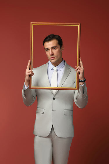  Taş Slim Fit Dar Kesim Pamuklu Lyocell Klasik Takım Elbise