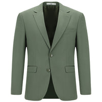 Koyu Yeşil 4 Drop Relaxed Fit Rahat Kesim Pamuklu Lyocell Takım Elbise